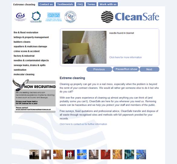 Cleansafe Services Limited Old Design