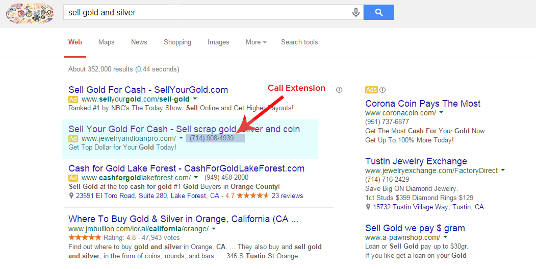 Google AdWords Call Tracking